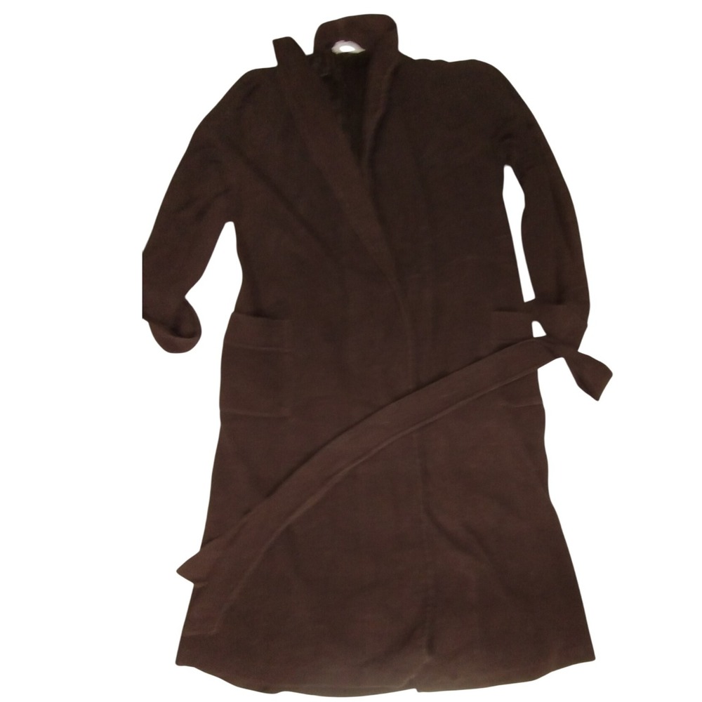 Vanity Fair For Him Robe Brown Shawl Collar Cotton Blend Loungewear L‎